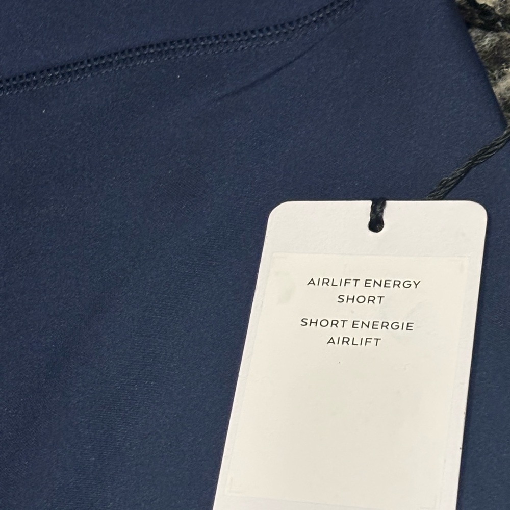 ALO NWT 💙 Yoga Navy High-Rise Bike Shorts with Wide Waistband - Picture 3 of 3